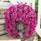 2PCS Artificial Hanging Hibiscus Flowers – UV Resistant Faux Silk Floral Plants for Outdoor Spring & Summer Decor, Realistic Hanging Flowers for Porch, Patio, Yard & Planters (Fuchsia)